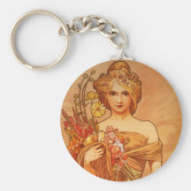 Blumenstrauß Alphonse (Alfons) Mucha Schlüsselbänder