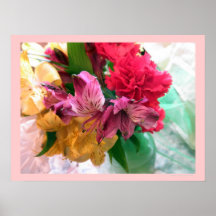 Blumenstrauß in einem Vasen-Blumen-Blumenplakat-Dr