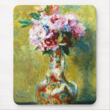 Blumenstrauß in einer Malerei Vasen-Pierres August Mousepads