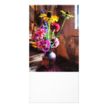 Blumenstrauß mit Schwarz-Mit Augen Susans und Phlo Foto Grußkarte