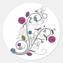 Blumenstrudel Sticker