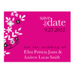 Blumenverbreitung - Save the Date Postkarten