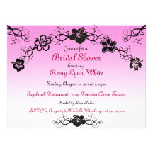 Blush Polynesian Bridal Shower Invitations