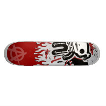 Blut-Feuer-Teddybär des Anarchie-Skateboards skele Skateboardbrett