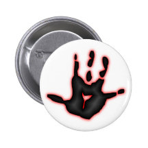 Blut Hand Abdruck blood hand mark Anstecknadel