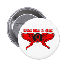 Blut-Krebs-Kampf wie ein Mädchen Wings Anstecknadelbuttons