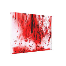 Blut-Spritzer Leinwand Druck