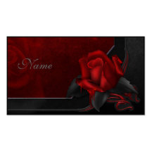 Blutige Rose - gotischer Entwurf Visitenkarte