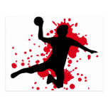 blutiges Handball dodgeball Postkarten