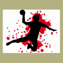 blutiges Handball dodgeball postkarten