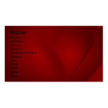 Blutrote Herz-Visitenkarten