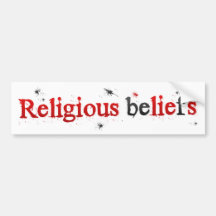 Bmp-religiöser Glaube (Lügen) Auto Aufkleber