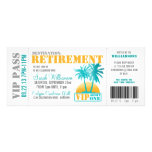 Boarding Pass Retirement Party Custom Announcements