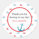 Boat Theme Favor Sticker aufkleber