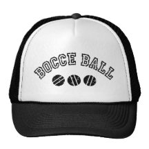 Bocce Ball Baseball Caps