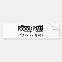 Bocce Ball ist es in meinem Blut Auto Sticker