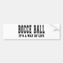 Bocce Ball ist es Lebensart Autosticker