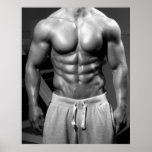 Bodybuilder-Turnhallen-Wand u. Fitnessstudio-Plaka Posterdrucke