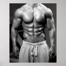 Bodybuilder-Turnhallen-Wand u. Fitnessstudio-Plaka Posterdrucke