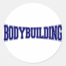 Bodybuildings-Hochschulart Stickers