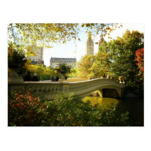 Bogen-Brücke im Herbst, Central Park, New York Cit Postkarten