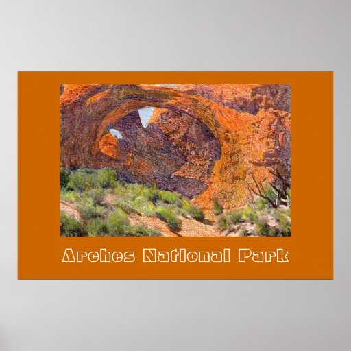 Bogen-Nationalpark-Reise-Plakat