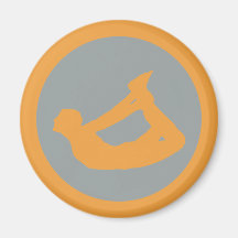 Bogen-Pose-Yoga Magnete