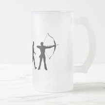 Bogenschießen-Evolution eines Bogenschießen-Bogens Kaffee Tassen