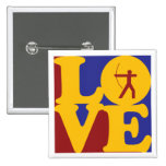 Bogenschießen-Liebe Button