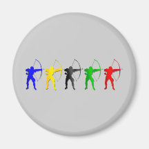 Bogenschießen-Sommer-Spiel-   Bogenschütze-Sport Magnete