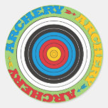 Bogenschießen-Ziel Runde Sticker