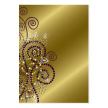 Boho lila Spiralenchic-goldene Hochzeits-Platzkart Visitenkarten Vorlagen