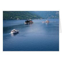 Boka Kotorska in Montenegro-Karte