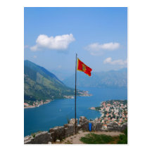 Boka Kotorska in Montenegro-Postkarte