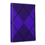 Bold Royal Purple Argyle iPad Cases
