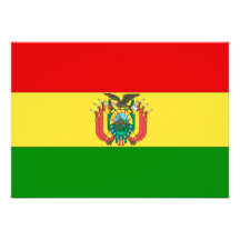 Bolivien-Flagge Personalisierte Einladungskarten