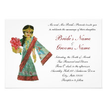 Bollywood Art Hochzeitseinladung
