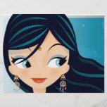 Bollywood Mädchen Bedruckte Flyer
