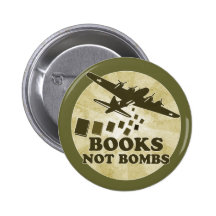 Bomben der Bücher nicht Anstecknadelbutton