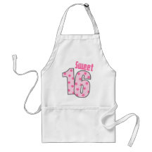 Bonbon 16 (rosa Punkte und Sterne) Schürze