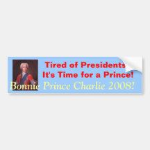 Bonnie-Prinz Charlie 2008 Autoaufkleber