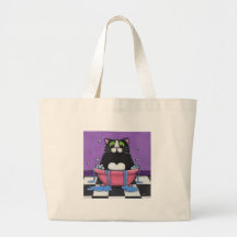 Bonze nimmt eine Bad-Tasche