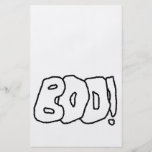 Boo! Fette gezackte Buchstaben Individuelle Flyer