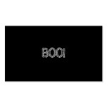 BOO! Grungy Schriftart, Schwarzweiss. Visitenkartenvorlage