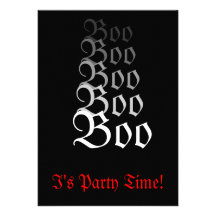 Boo-Halloween-Einladung