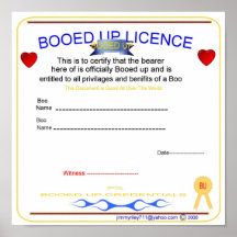booed herauf Lizenz Plakatdruck