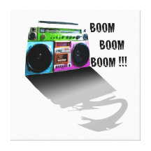 Boom-Boom-Boom-Kasten auf Leinwand Leinwanddrucke