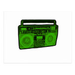 boombox Getto-Bläserradio Postkarte