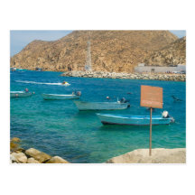 Boote in Cabo Postkarte