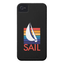 Boots-FarbeSquare_Sail_on Schwarzes Case-Mate iPhone 4 Hülle